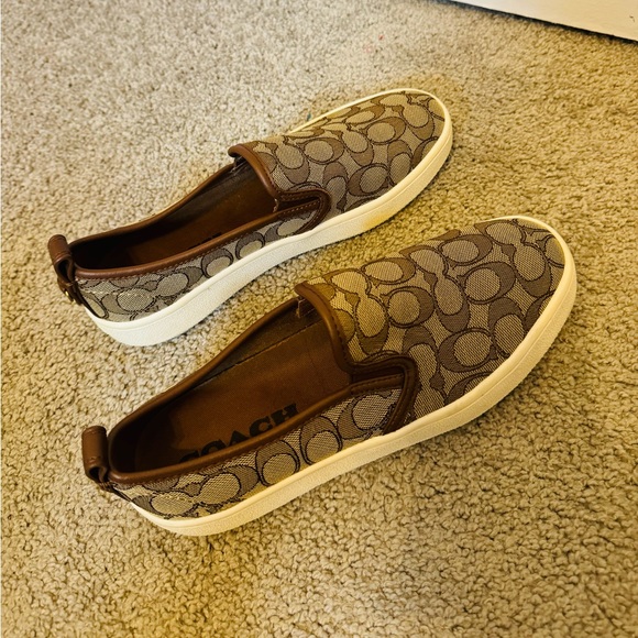 Coach Logo Slip On Sneakers C115 Size 9B - Picture 3 of 10